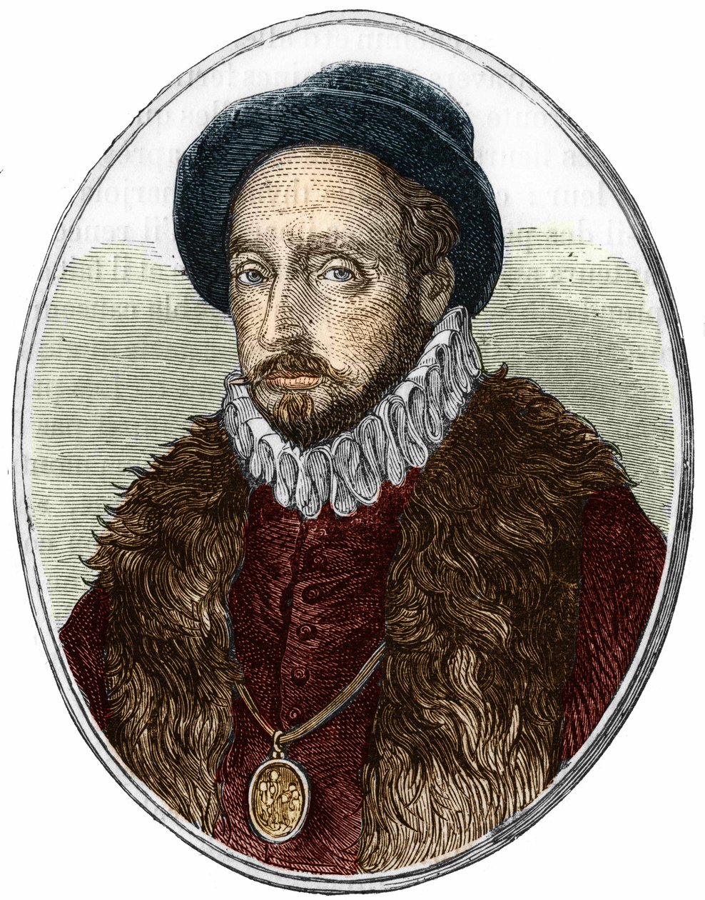 Portrait de Michel de Montaigne (1533-1592), écrivain français. - Unknown artist