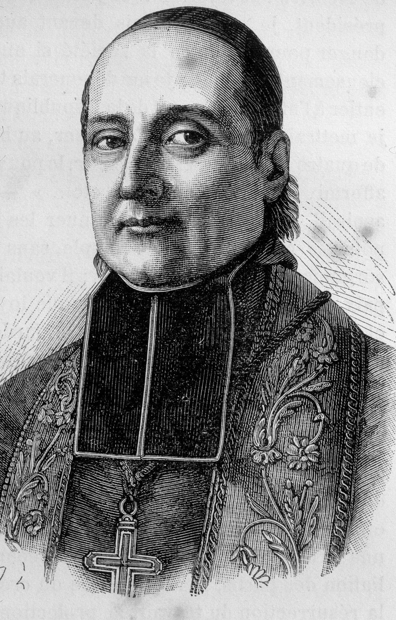 Portrait de Monseigneur Sibour, prélat français (1792 -1857) - Unknown artist
