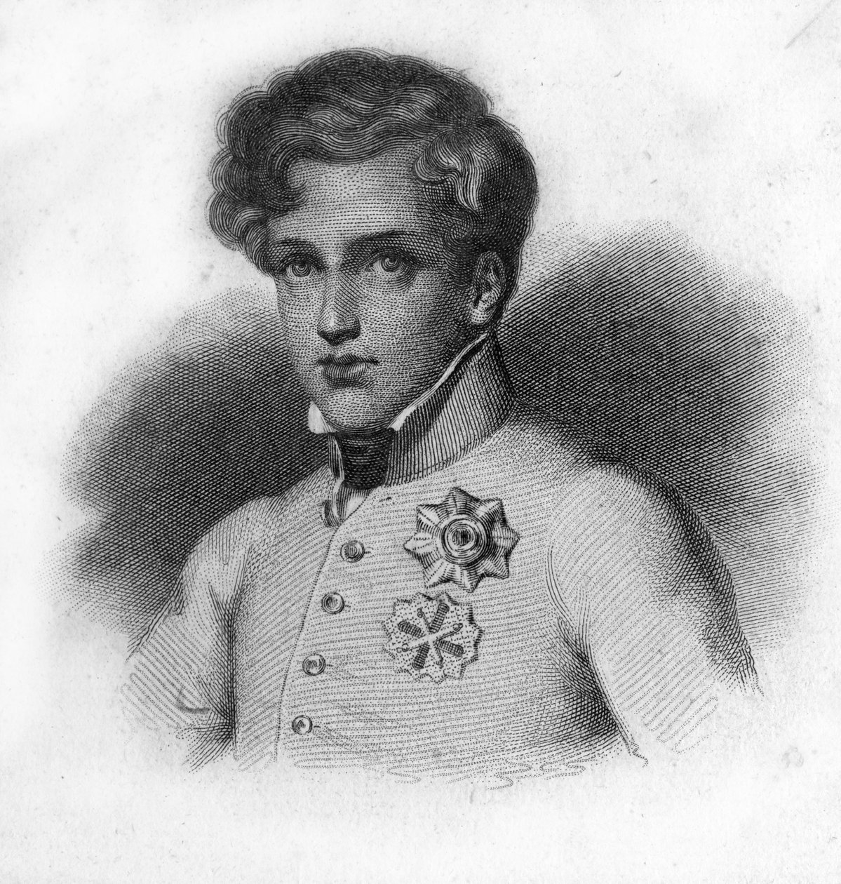 Portrait de Napoléon II, fils de Napoléon I, Duc de Reichstadt (1811-1832) - Unknown artist