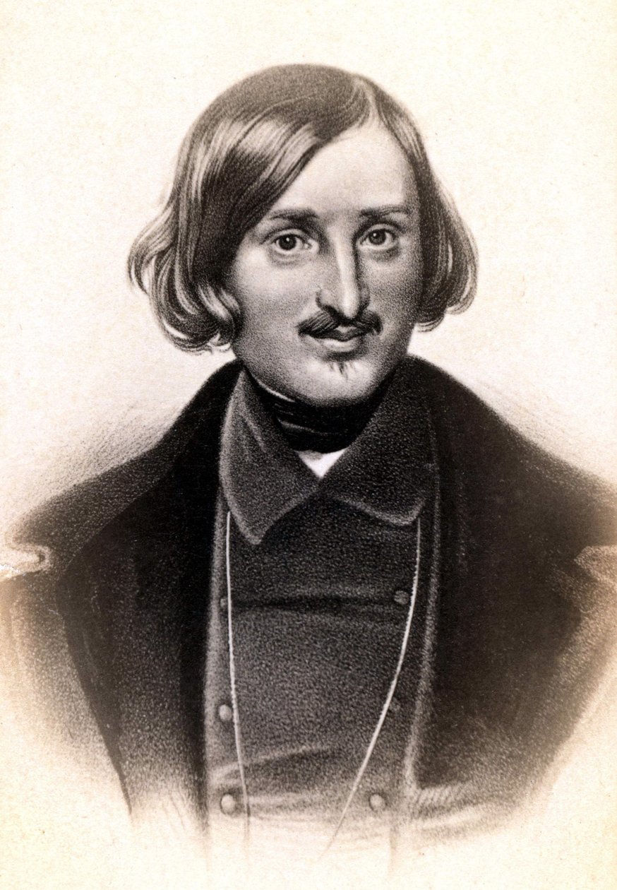 Portrait de Nicolai Vasilyevich, dit en français Nicolas Gogol (1809 - 1852), écrivain russe. Gravure sd. 19e siècle. - Unknown artist