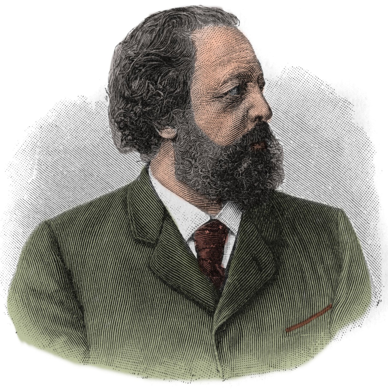 Portrait de Paul Johann Ludwig von Heyse (1830-1914) écrivain allemand. - Unknown artist