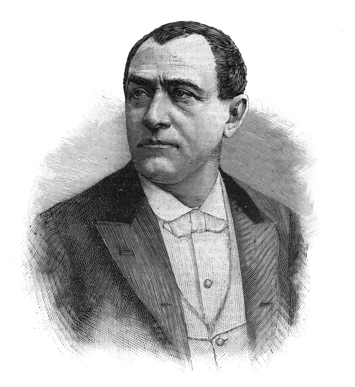 Portrait de Paulus (Jean Paul (Jean-Paul) Habans) chanteur français (1845-1908) - Gravure de la fin du 19ème siècle - Unknown artist