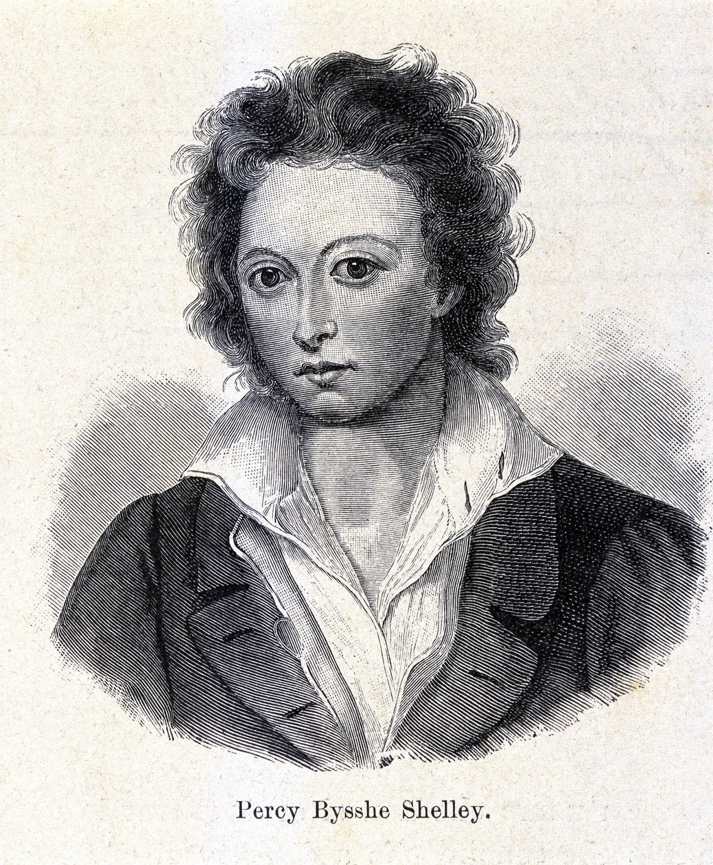 Portrait de Percy Bysshe Shelley, poète britannique (1792-1822) - Unknown artist