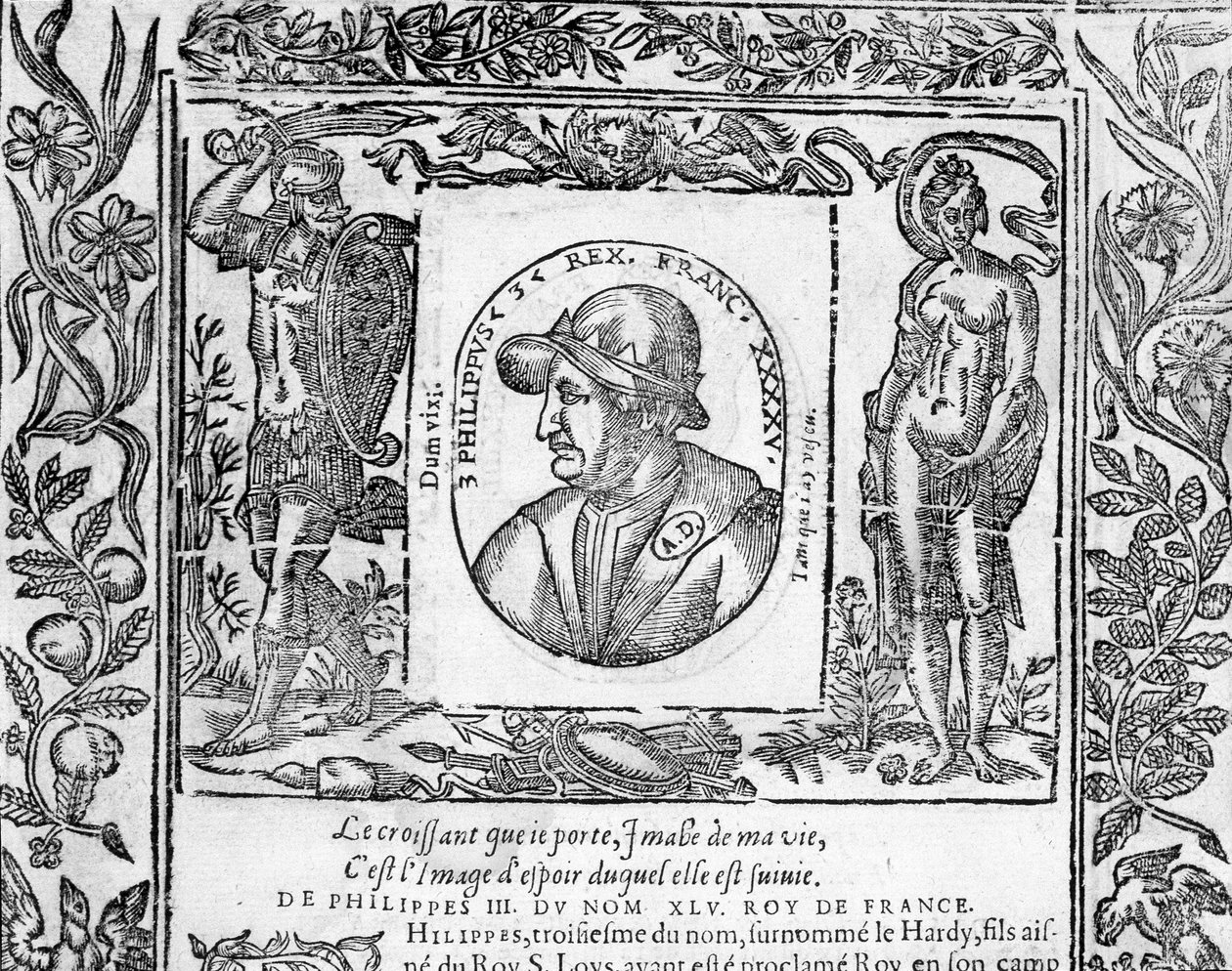 Portrait de Philippe III Le Hardi, roi de France de 1270 à 1285. - Unknown artist