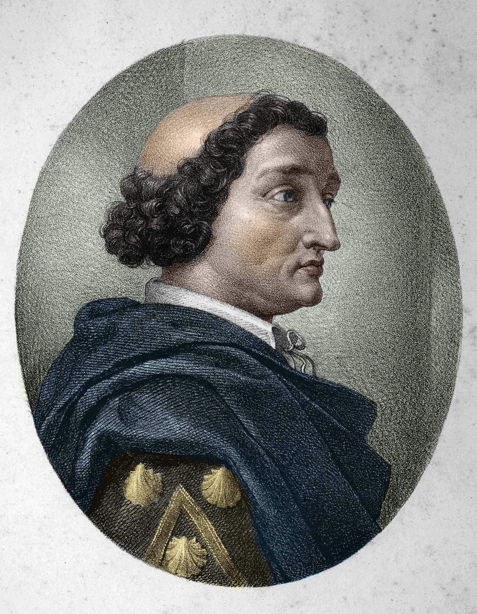 Portrait de Philippe de Commines (Comynes ou Comines) (1447-1511), chroniqueur français. Gravure du 19ème siècle - Unknown artist