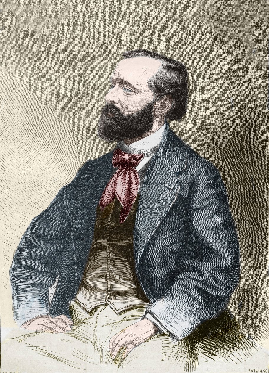 Portrait de Pierre Alexix Ponson du Terrail, écrivain, feuilletoniste - Unknown artist