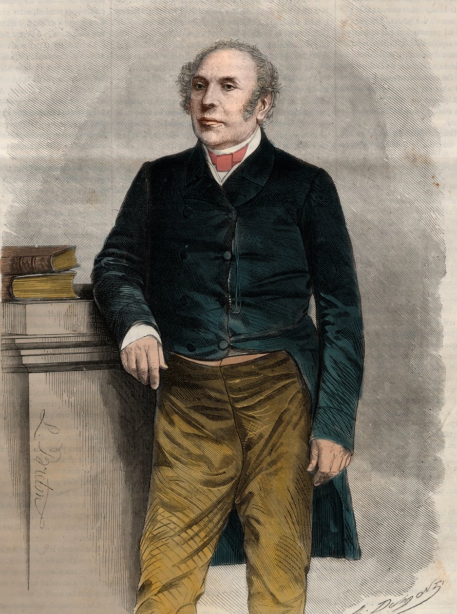 Portrait de Pierre Antoine Berryer (1790-1868), avocat et homme politique français. Gravure dans « L