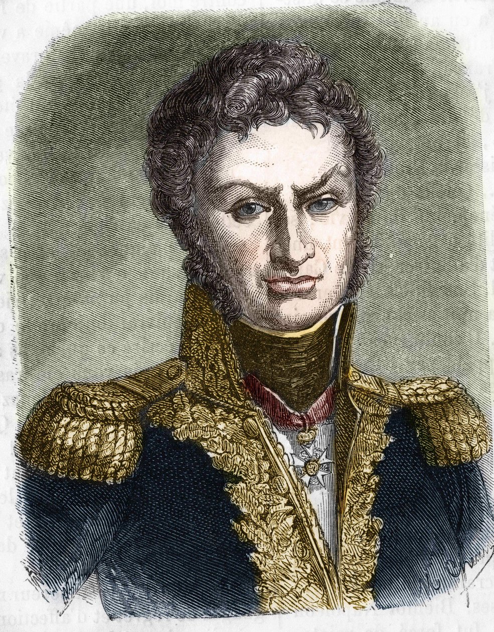 Portrait de Pierre Cambronne (1770-1842), Général français. - Unknown artist