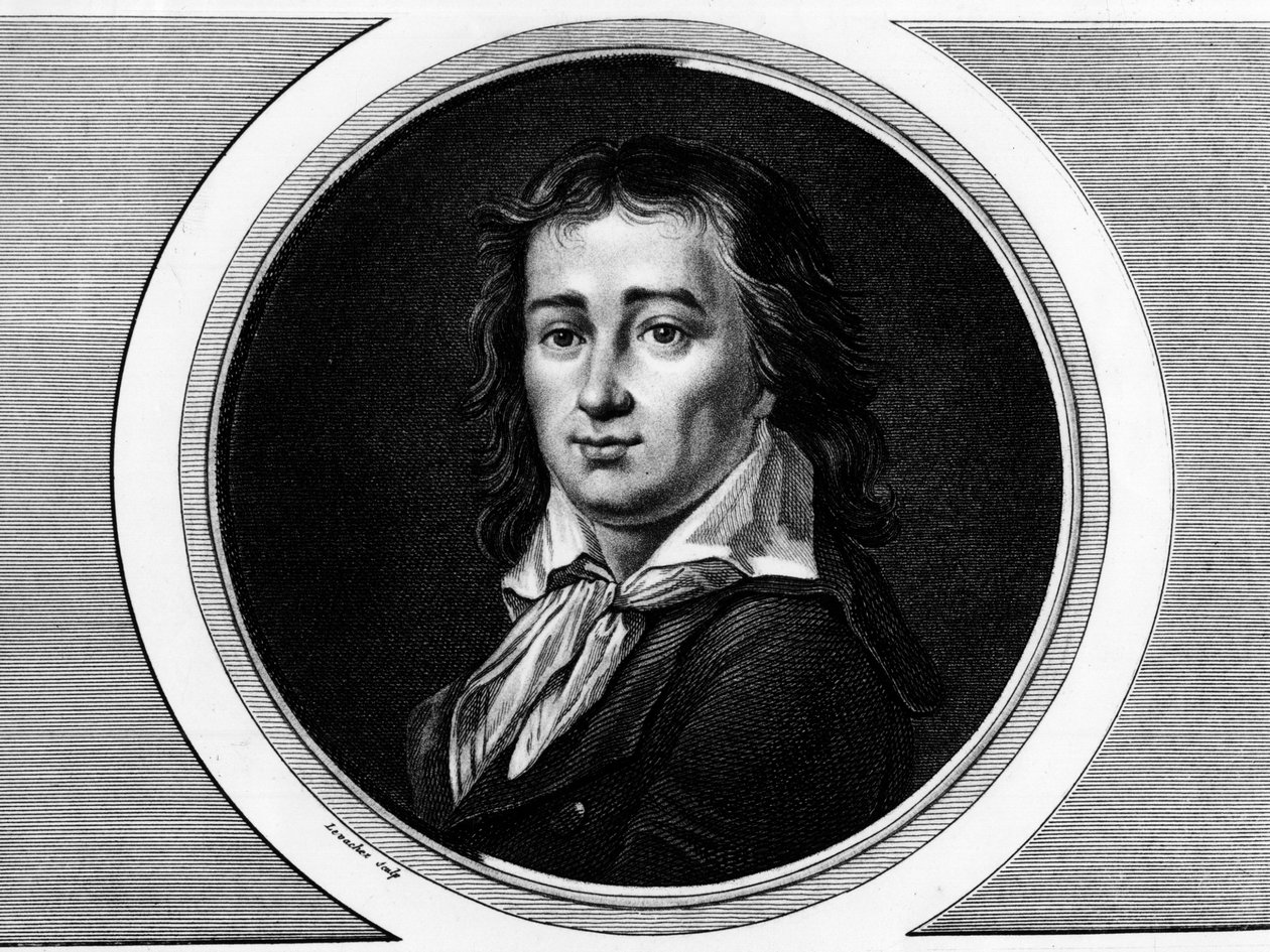 Portrait de Pierre Gaspard Chaumette (1763-1794), homme politique français. Gravure dans « Collection complète des tableaux historiques de la Révolution française, en trois volumes. » 1804. - Unknown artist