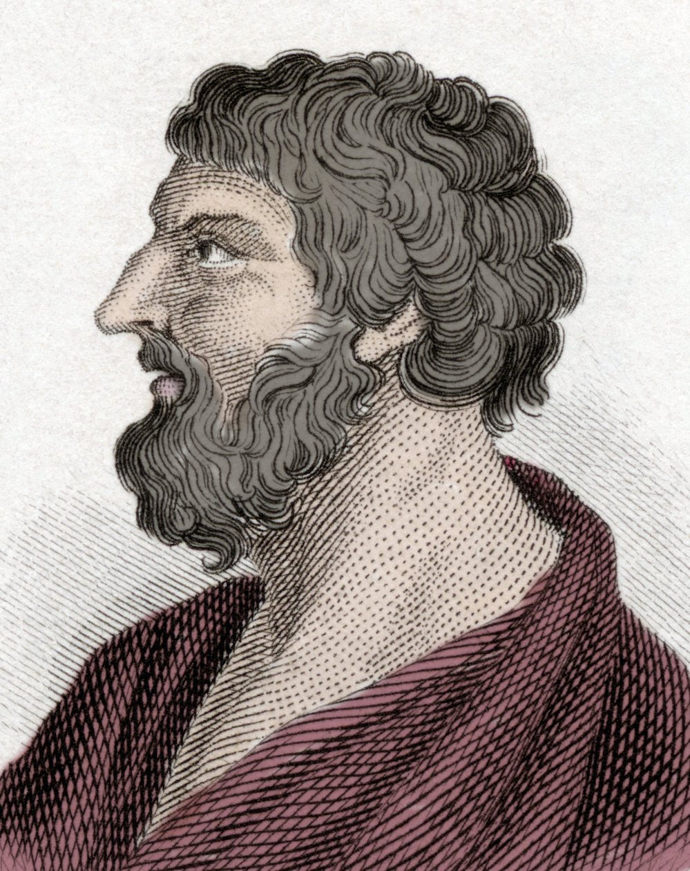 Portrait de Pittacos de Mytilène homme d