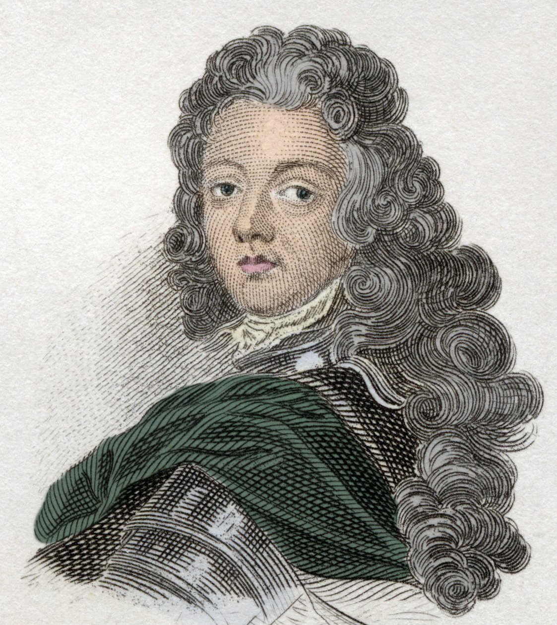 Portrait du prince Eugène de Savoie-Carignan (1663-1736), militaire français. Gravure du 19ème siècle - Unknown artist