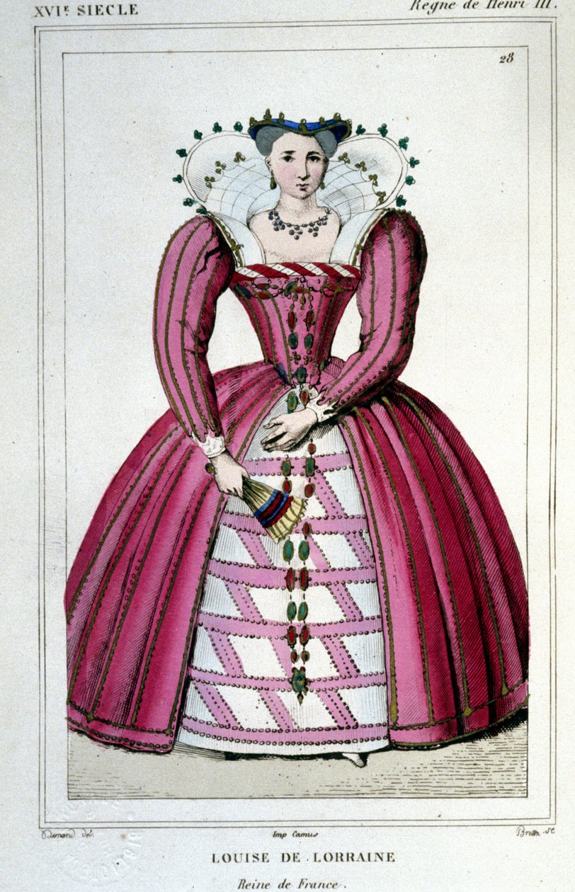 Portrait de la reine Louise de Lorraine (1553 - 1601), épouse d