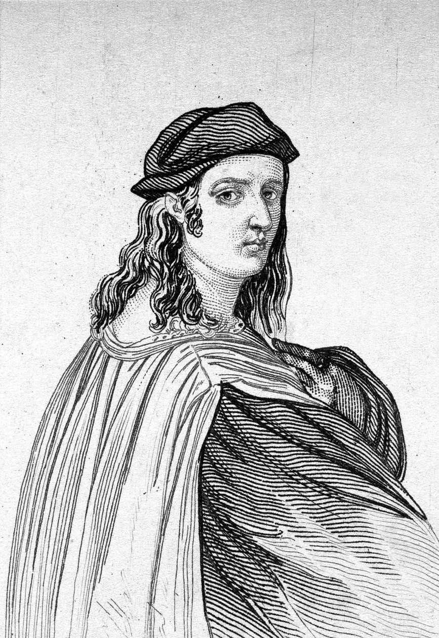 Portrait de Raphaël (Raffaello Sanzio 1483 - 1520), peintre italien - Unknown artist
