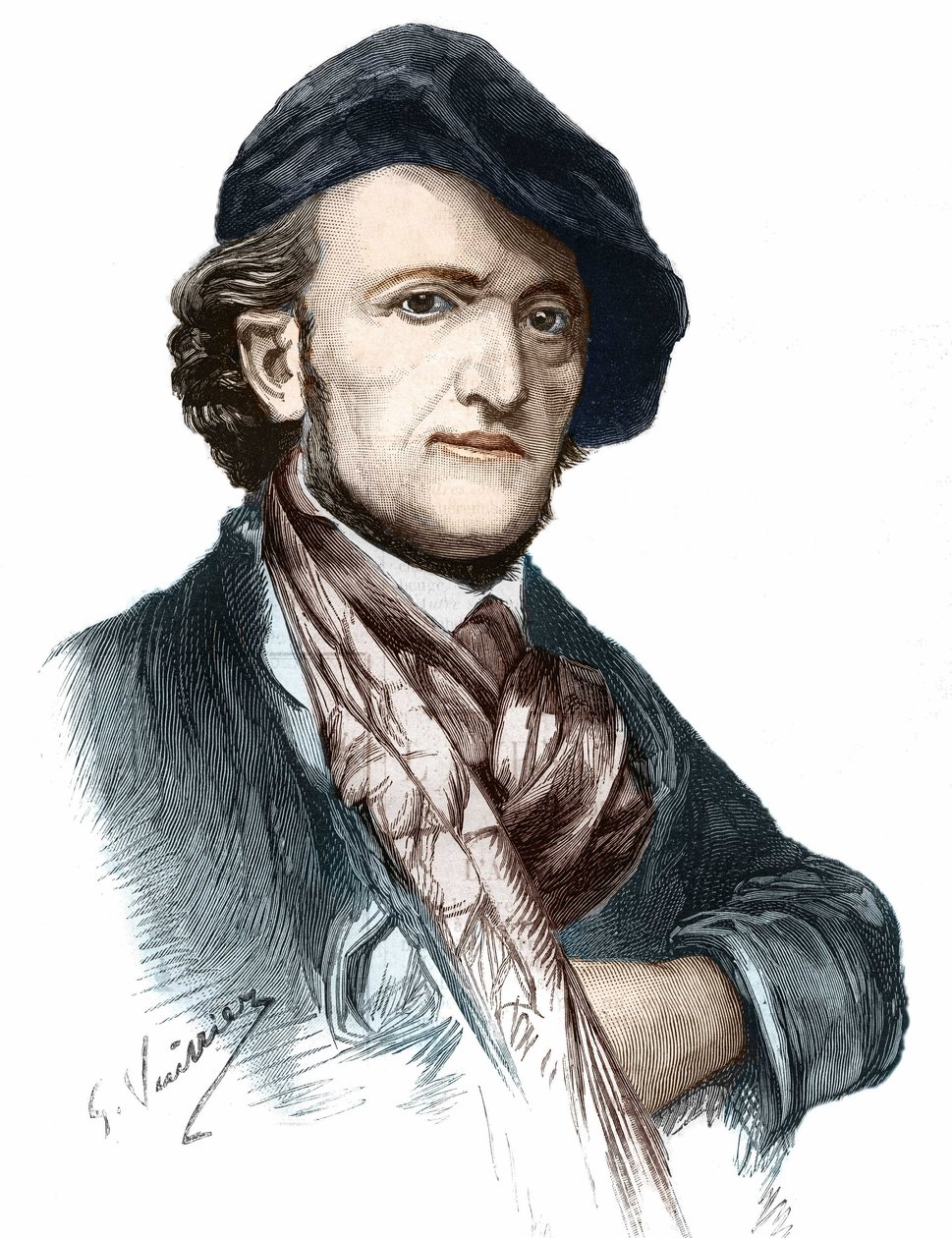 Portrait de Richard Wagner (1813-1883), compositeur et dramaturge allemand. - Unknown artist