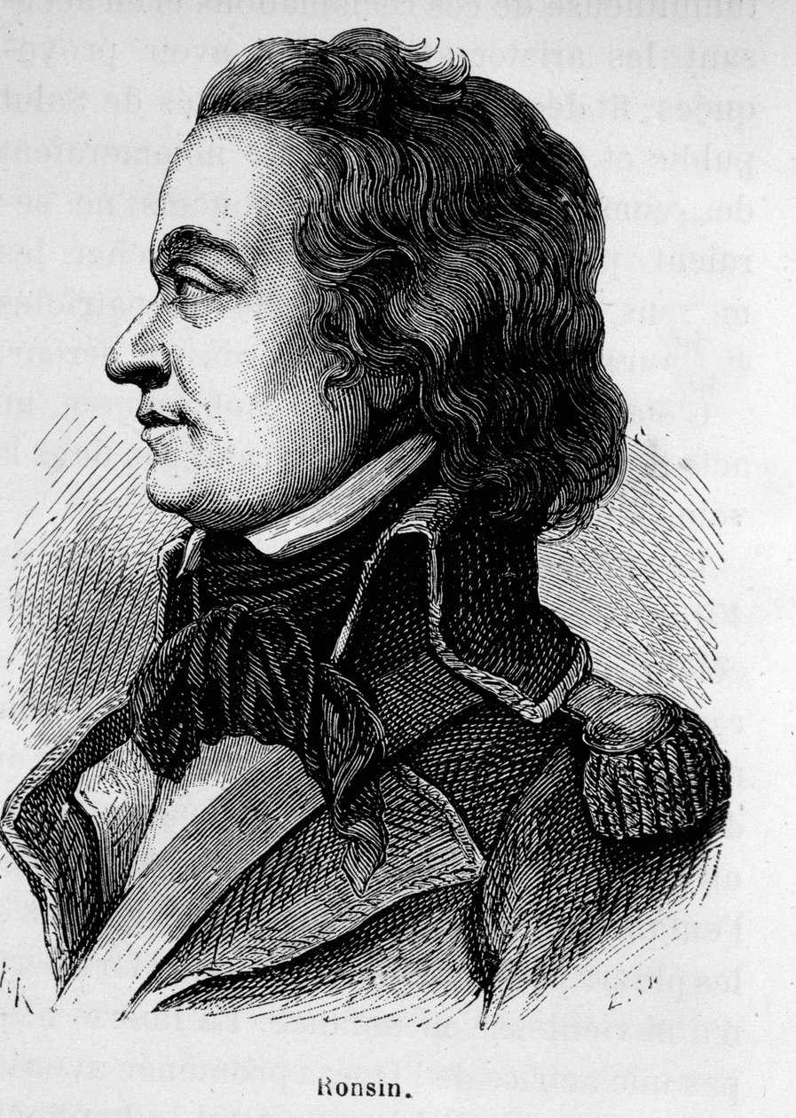 Portrait de Ronsin, écrivain et général français (1752 - 1794) - Unknown artist