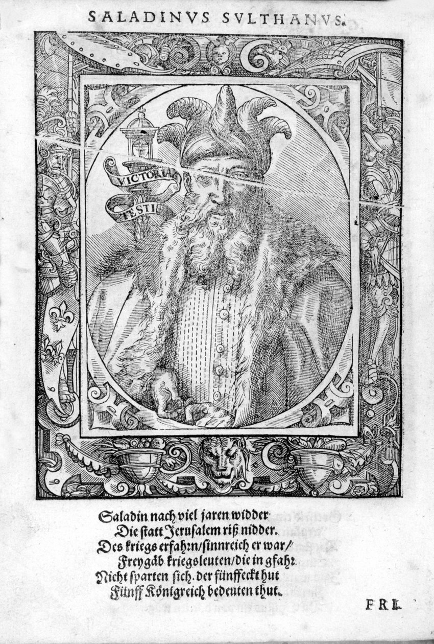 Portrait de Saladin (1138-1193) (Salah al Din Yusuf al-Ayyubi) - Unknown artist