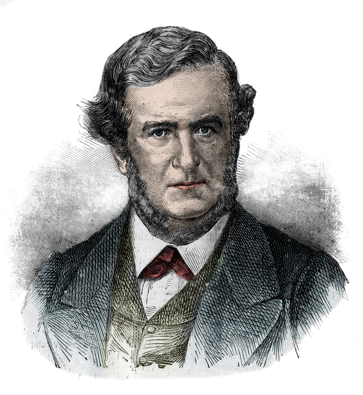 Portrait de Salustiano Olozaga (gravure) - Unknown artist