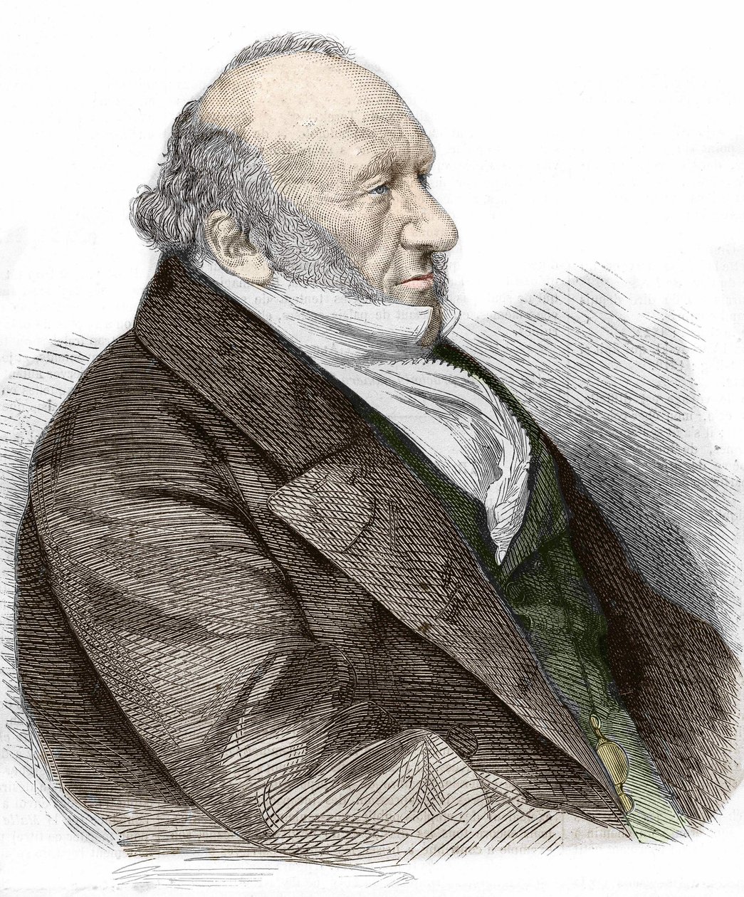 Portrait de Sir Moses Montefiore (1784-1885) banquier et philanthrope anglais, d