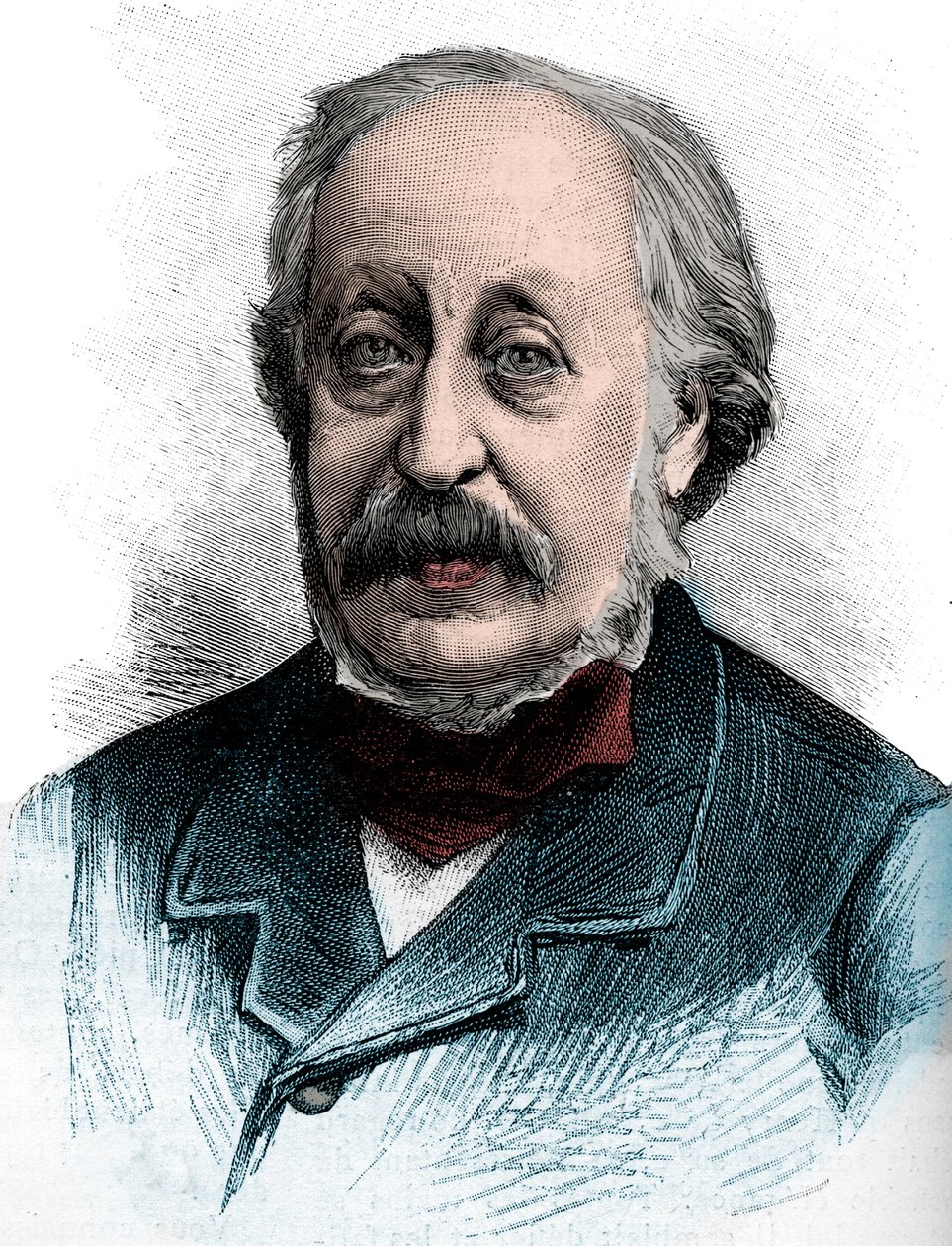 Portrait de Stephen Heller (1813-1888) pianiste, professeur et compositeur hongrois - Gravure de 1888 - Unknown artist