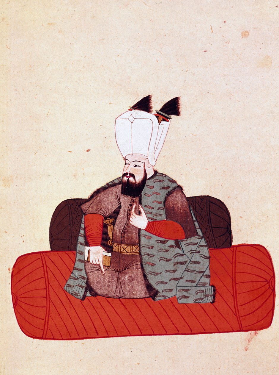 Portrait du sultan Amurat III (ou Mourad III) - Unknown artist