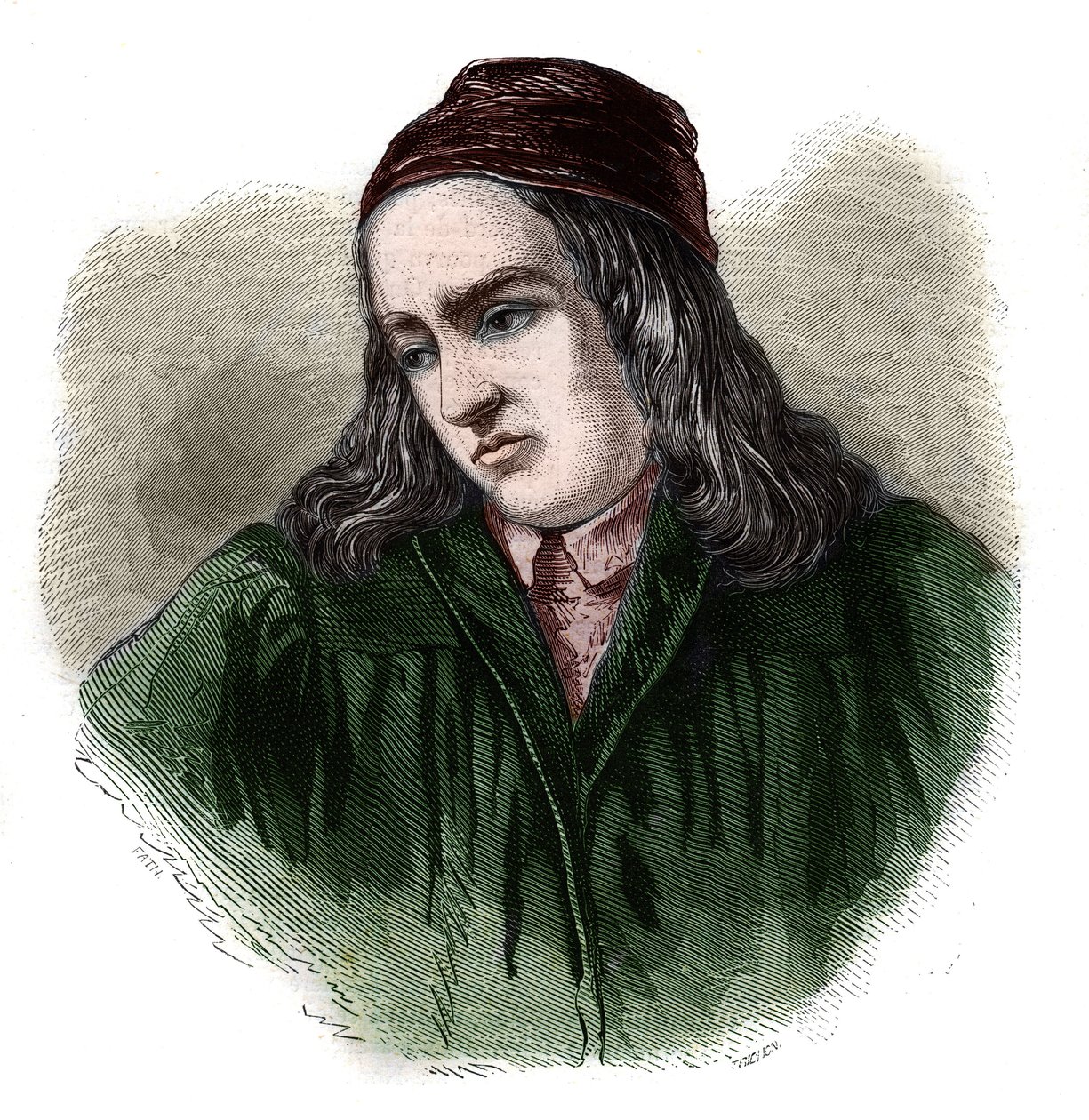 Portrait de Théodorico (Théodore Théodoric) de Niem (ou Nieheim) (1345-1418) historien allemand - Unknown artist