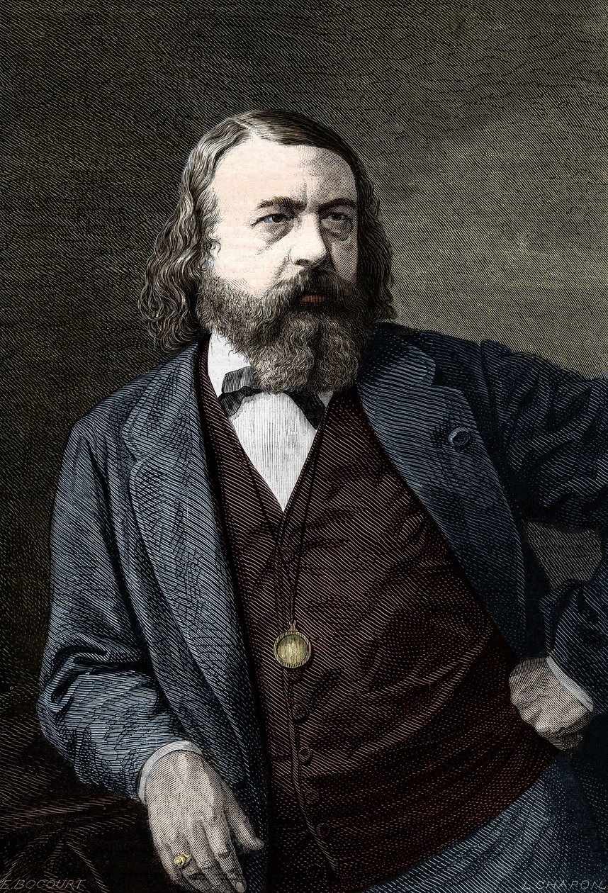 Portrait de Théophile Gautier (1811-1872), écrivain français - Unknown artist