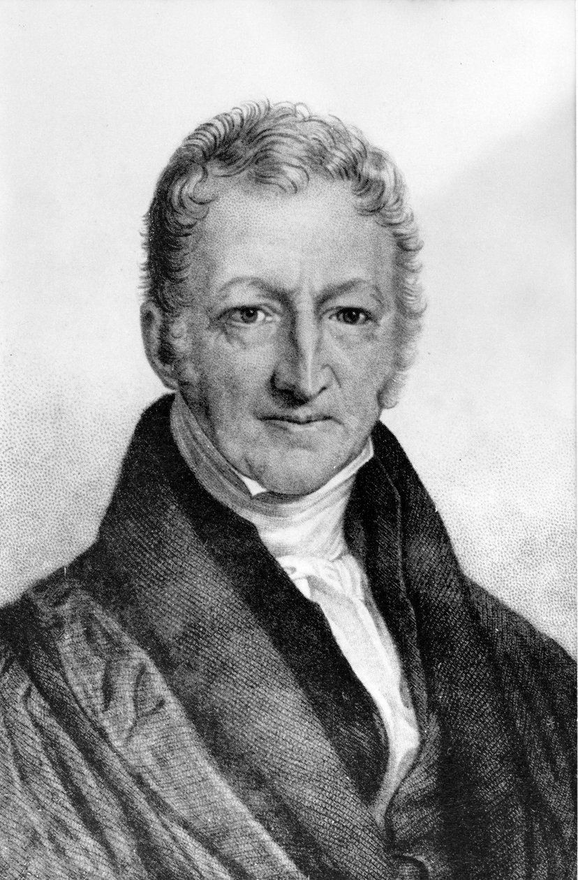Portrait de Thomas Robert Malthus (1766 - 1834), économiste britannique. - Unknown artist