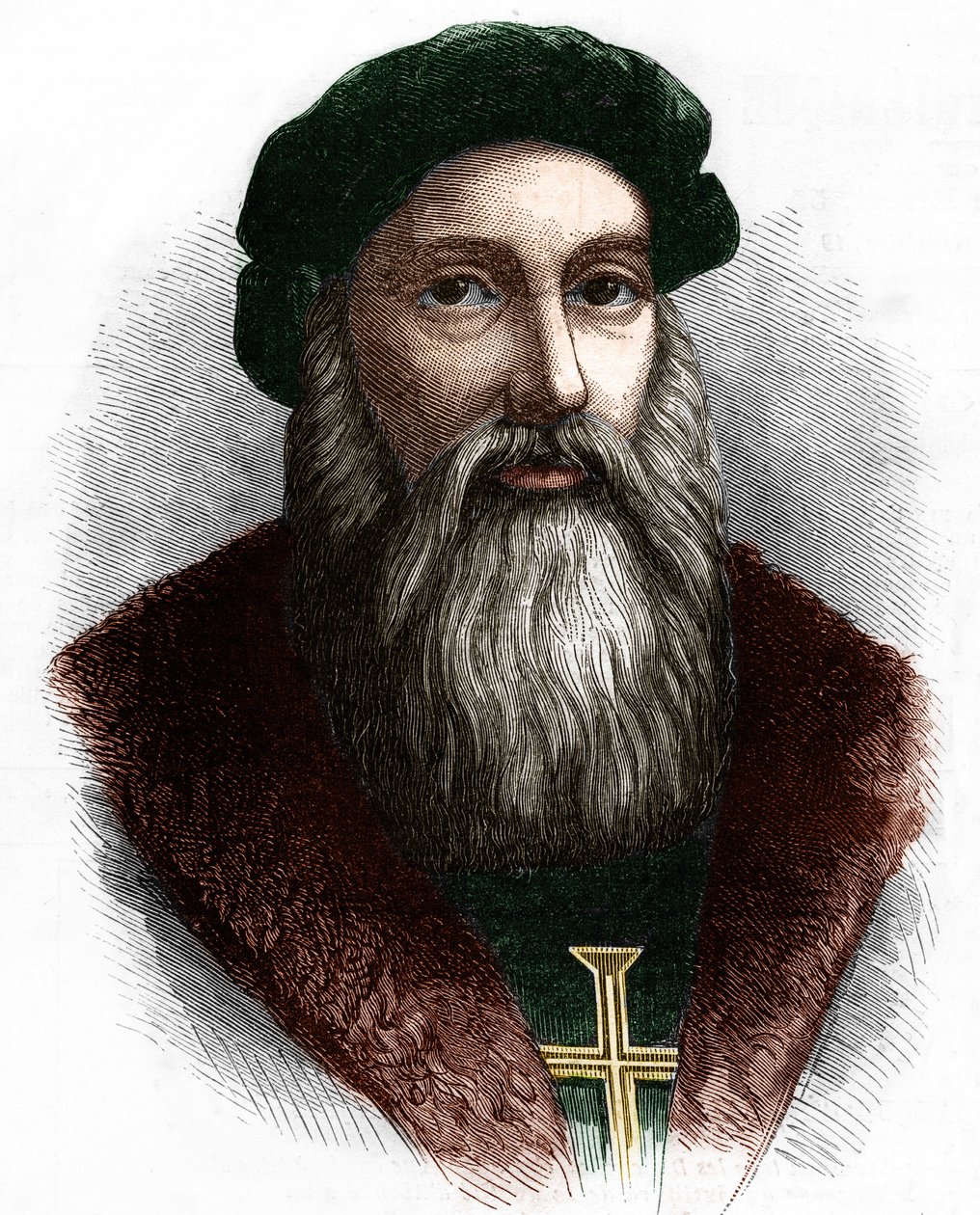 Portrait de Vasco de Gama (1469-1524) navigateur portugais. - Unknown artist