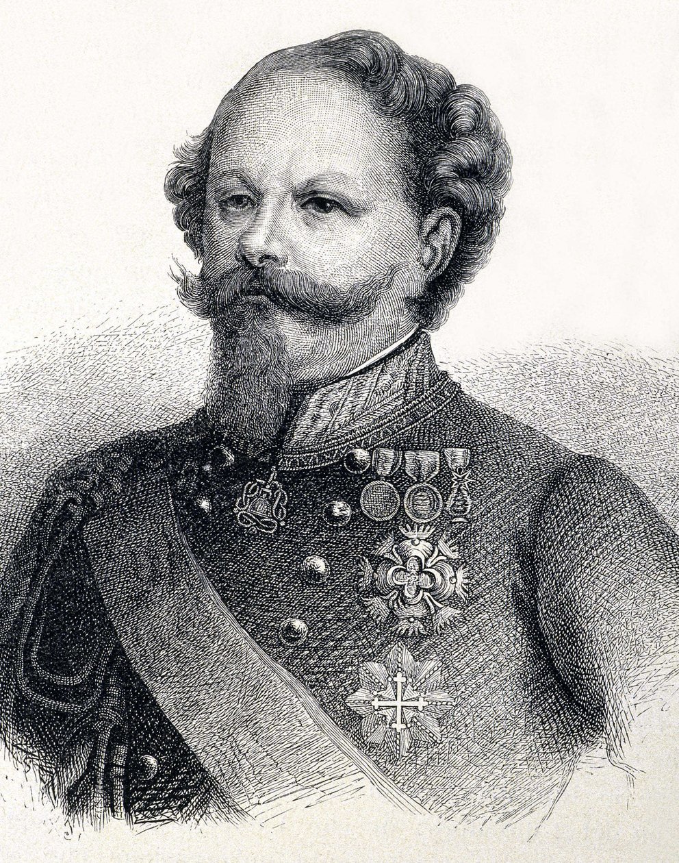 Portrait de Victor Emmanuel II de Savoie, en italien Vittorio Emanuele II di Savoia - Unknown artist