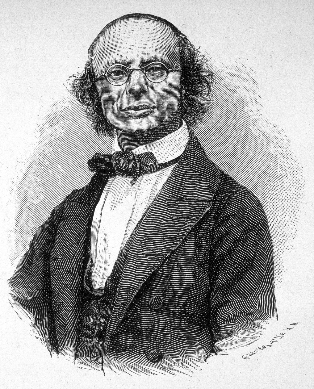 Portrait de Wilhelm Weber (1804 - 1891) physicien allemand - Unknown artist