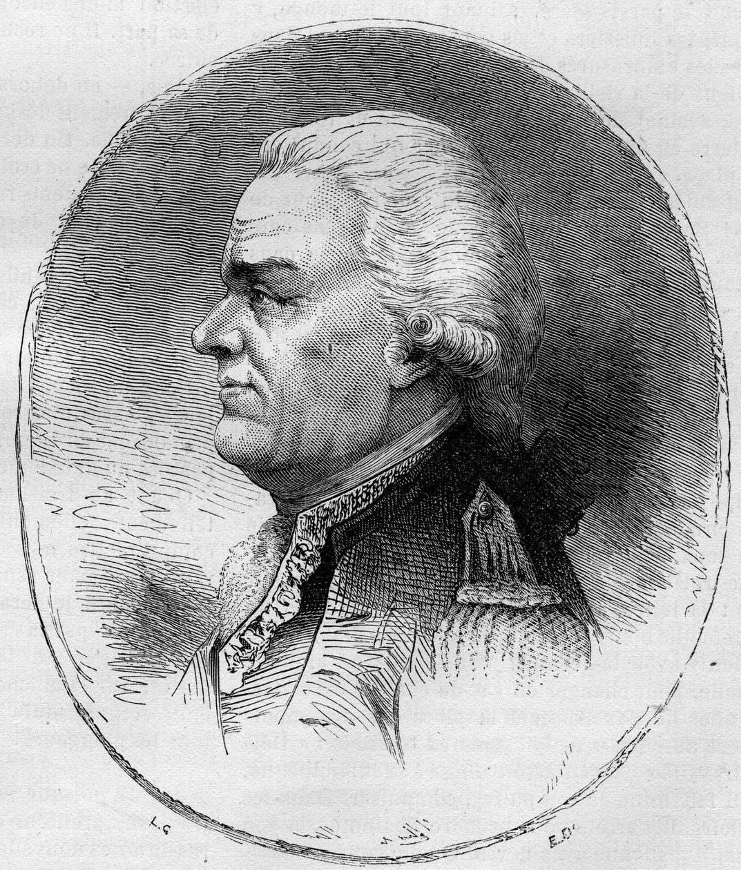 Portrait du comte de Grasse (François Joseph Paul, marquis de Grasse Tilly) (1722-1788), amiral français qui a participé à la guerre d
