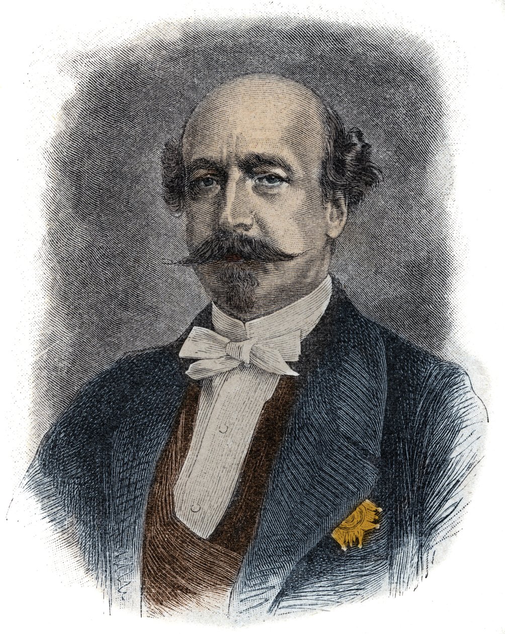Portrait du financier et homme politique français Charles de Morny dit Comte de Morny (ou Duc) (1811-1865) demi-frère de Napoléon III - Unknown artist