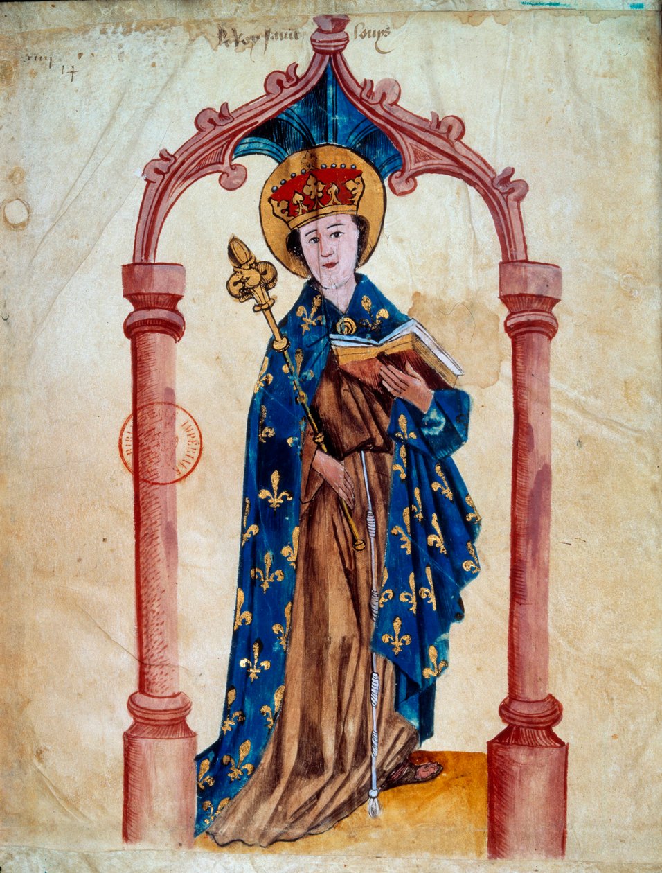 Portrait du roi de France Louis IX (Saint Louis) - Unknown artist