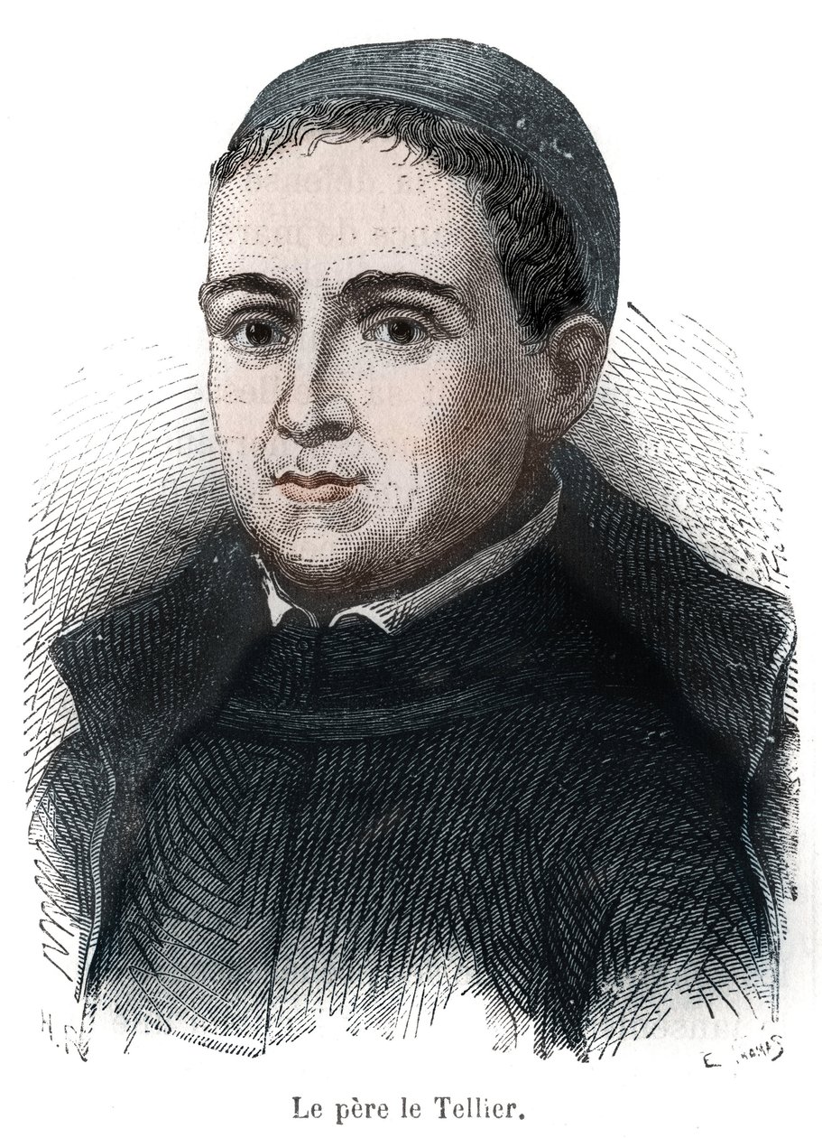 Portrait du Père Le Tellier - Unknown artist