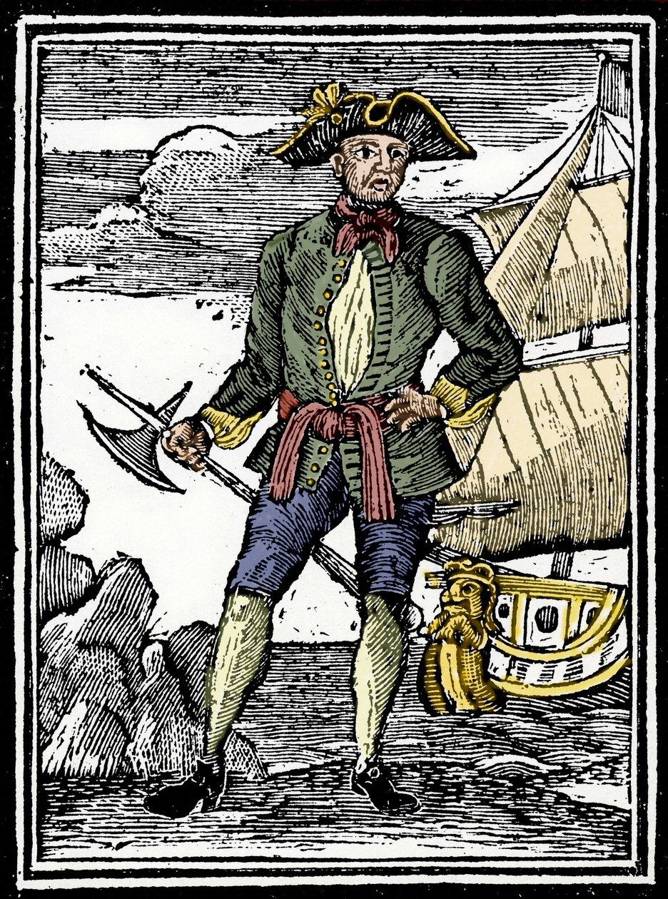 Portrait du pirate Edward England (? -1720). - Unknown artist