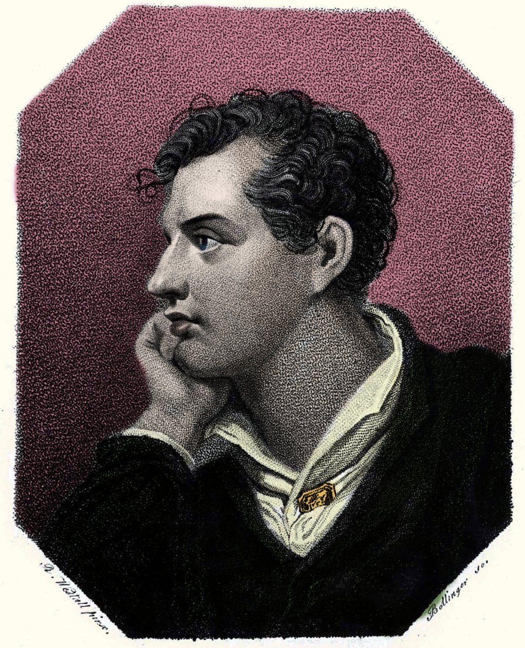 Portrait du poète George Gordon Byron - Unknown artist