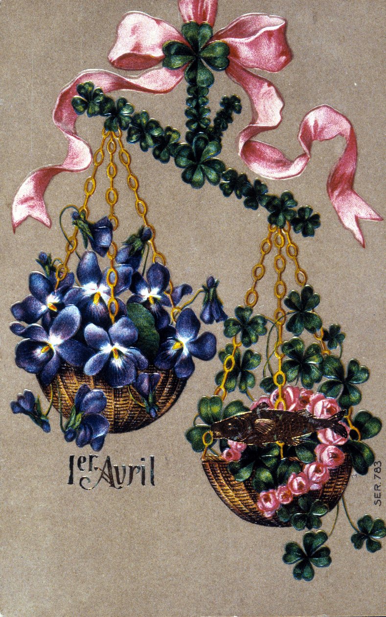 Carte postale pour le 1er avril - Unknown artist