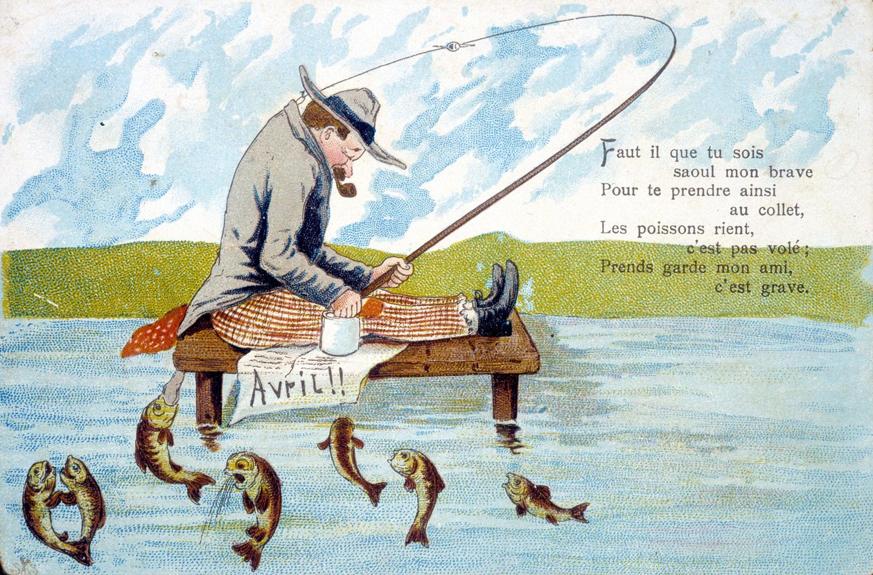 Carte postale pour le 1er avril - Unknown artist