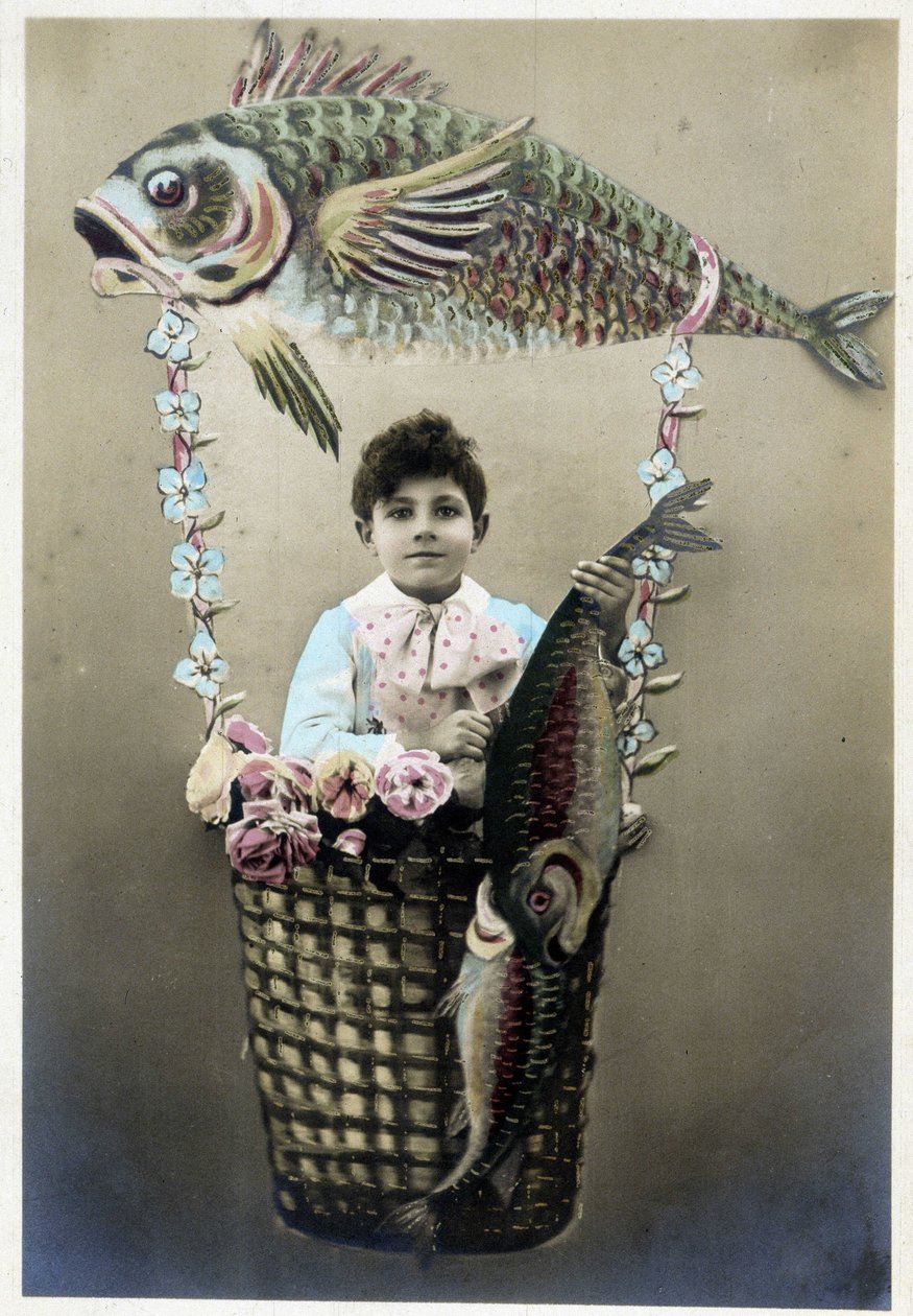 Carte postale du 1er avril, début du 20e siècle - Unknown Artist