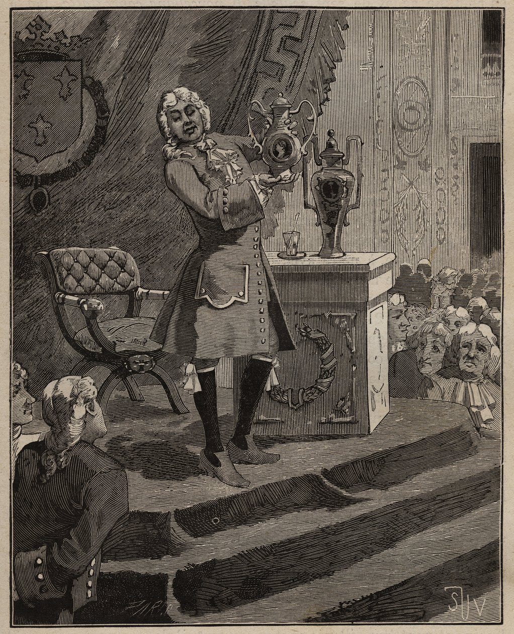 Poterie : Pierre Joseph Macquer (1718-1784) présentant à l