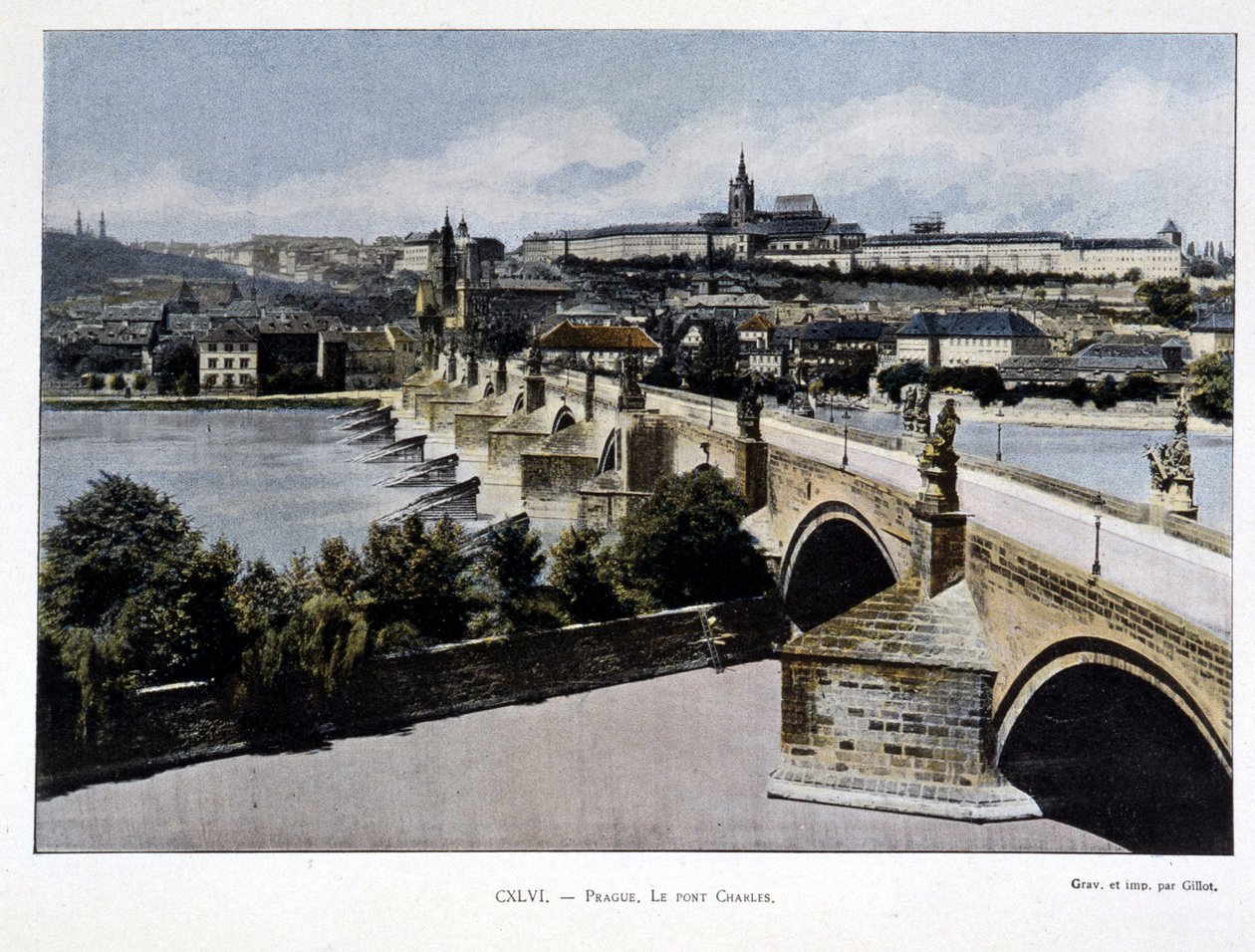Prague, Pont Charles, fin du 19ème siècle - Unknown artist
