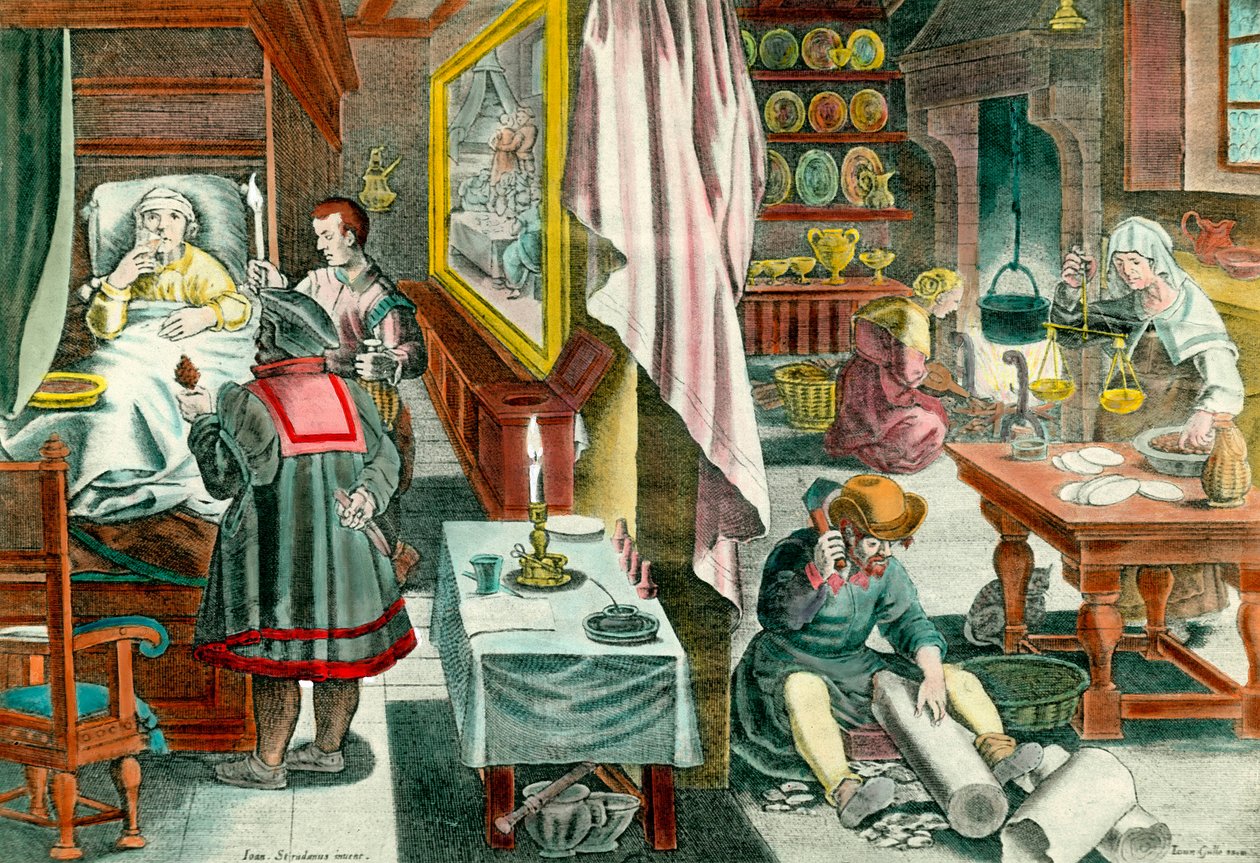 Préparation et administration de médicaments à base de guano contre la syphilis vénérienne - Unknown artist