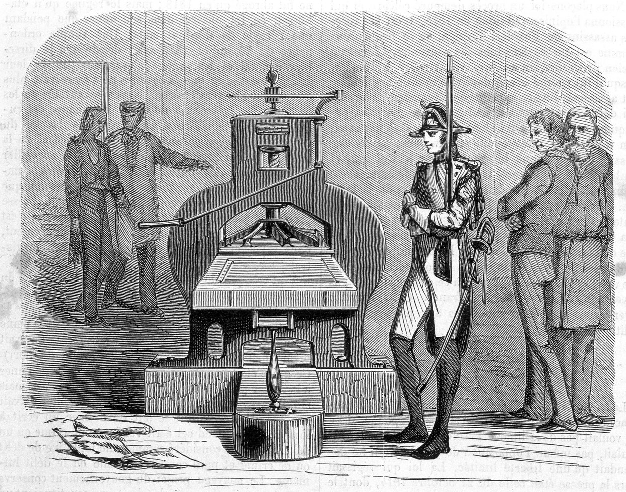 Impression de presse en 1818 - Unknown artist