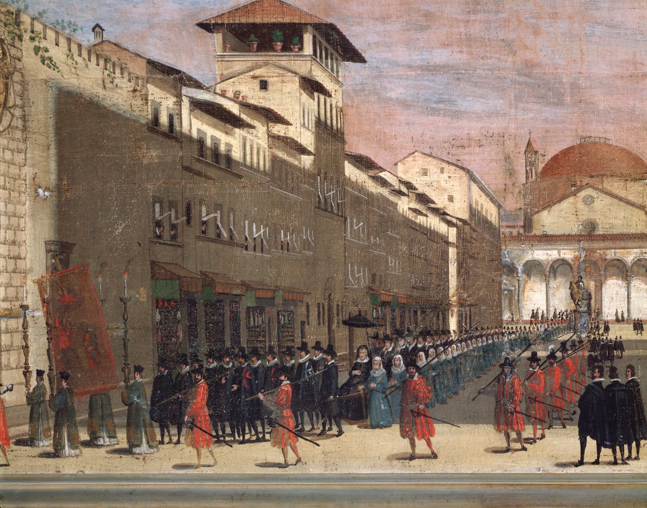 Procession sur la via de