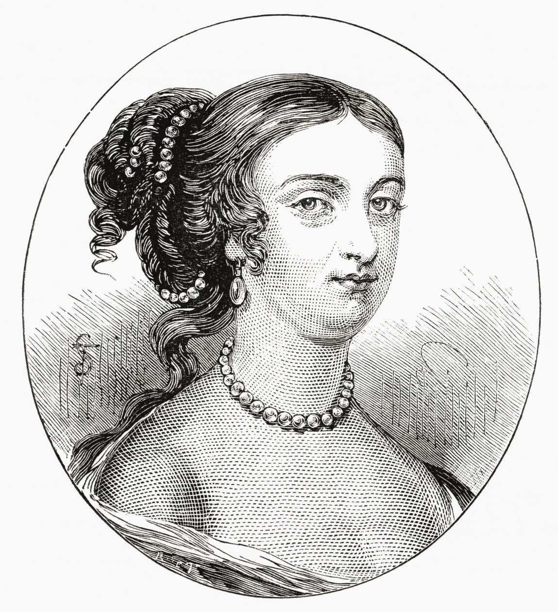 Rachel Wriothesley, Lady Russell, vers 1636 - 1723. Noble anglaise, héritière et auteure. De Notre Propre Pays publié en 1898 - Unknown artist
