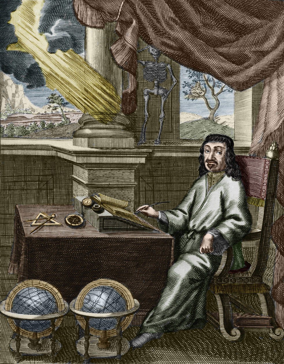René Descartes (1596-1650), philosophe et mathématicien français.