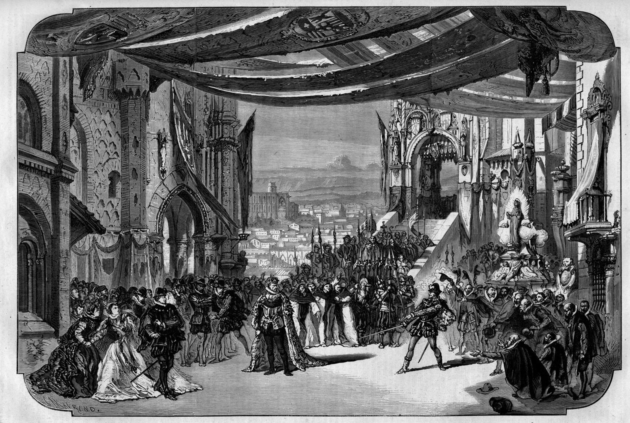 Représentation de Don Carlo (Don Carlos) Opéra en 5 actes de Giuseppe Verdi à l