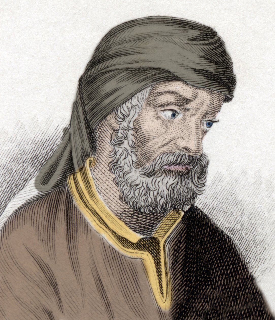 Représentation de Quintus Septimus Florens Tertullianus connu sous le nom de Tertullien (ca. 150/160- ca. 230/240) théologien et père de l