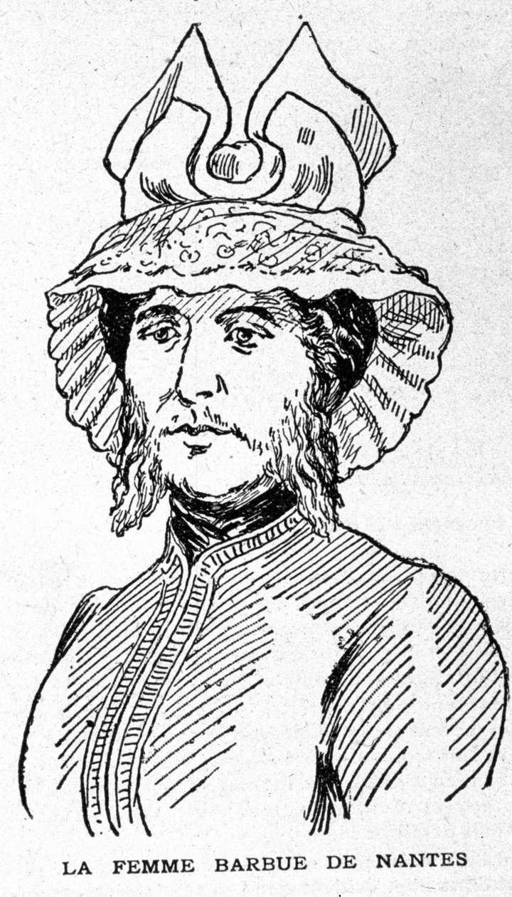 Représentation de la femme à barbe de Nantes - Unknown artist