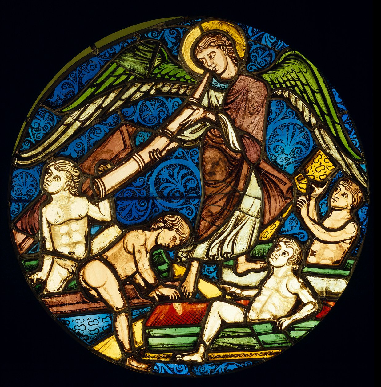 Résurrection des morts (vitrail de la Sainte-Chapelle) - Unknown artist
